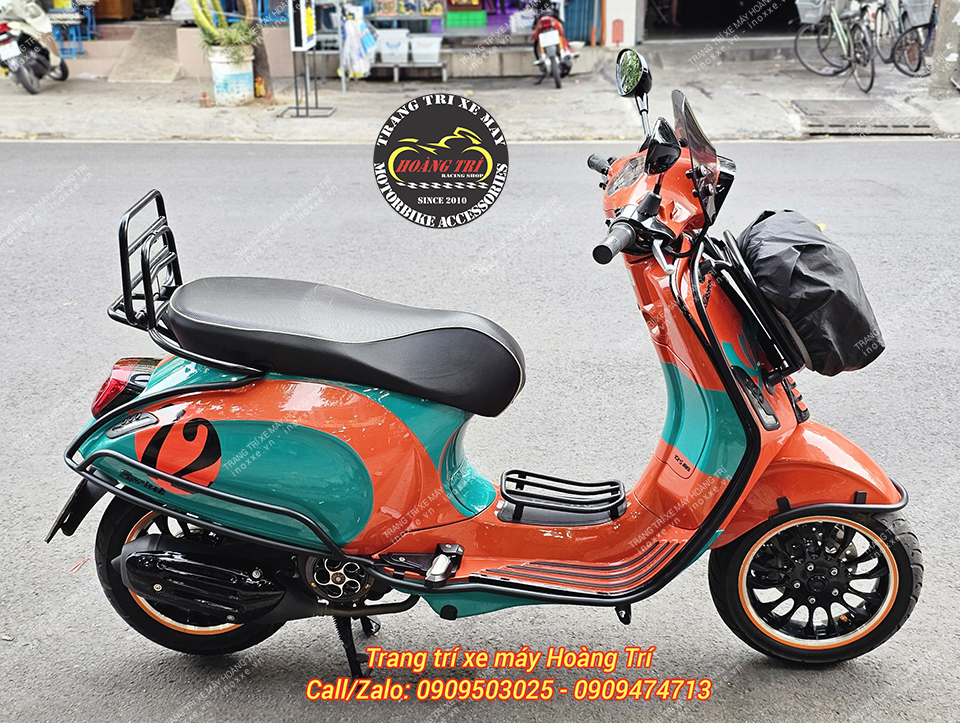 Baga sau Vespa Primaver/Vespa Sprint có quai sơn tĩnh điện