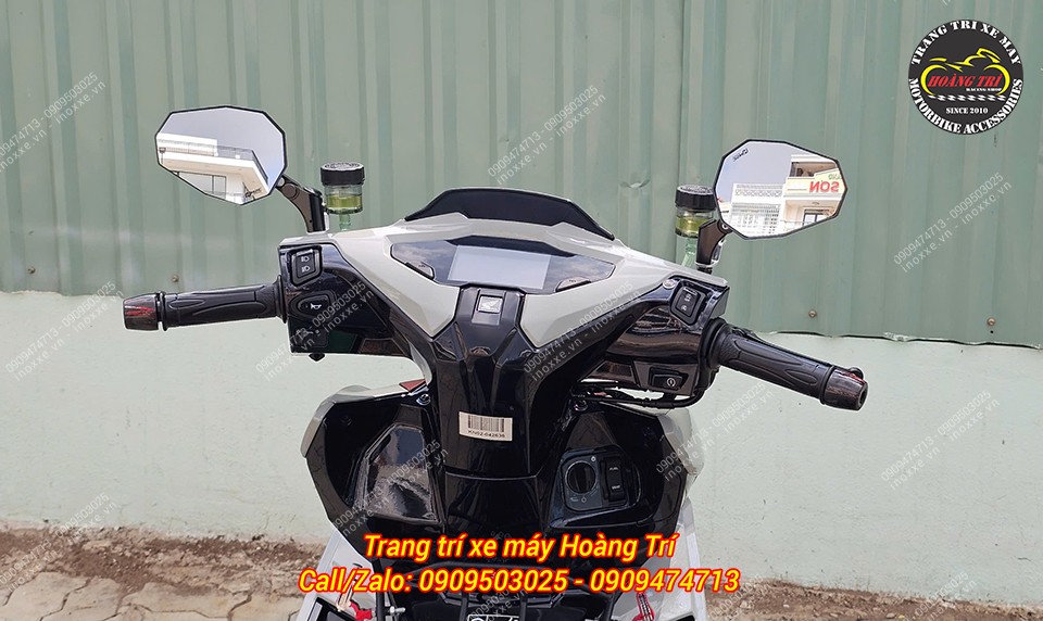 Kính hậu kiểu H2C V5 nhôm CNC