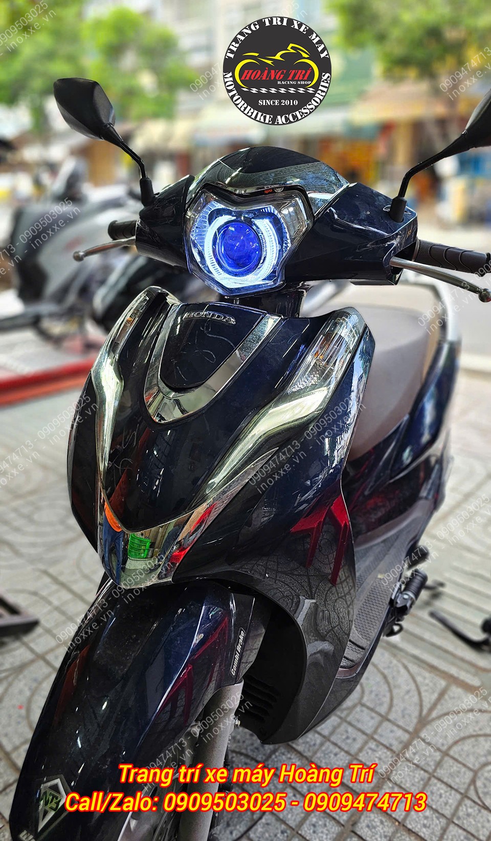 Cụm đèn pha bi cầu MTS-T500 dành cho Lead 2018-2025