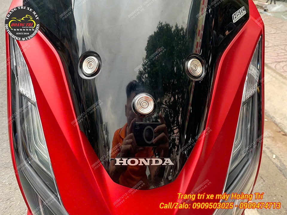 Ốc kiểu trang trí chắn gió PCX 160 2021-2025