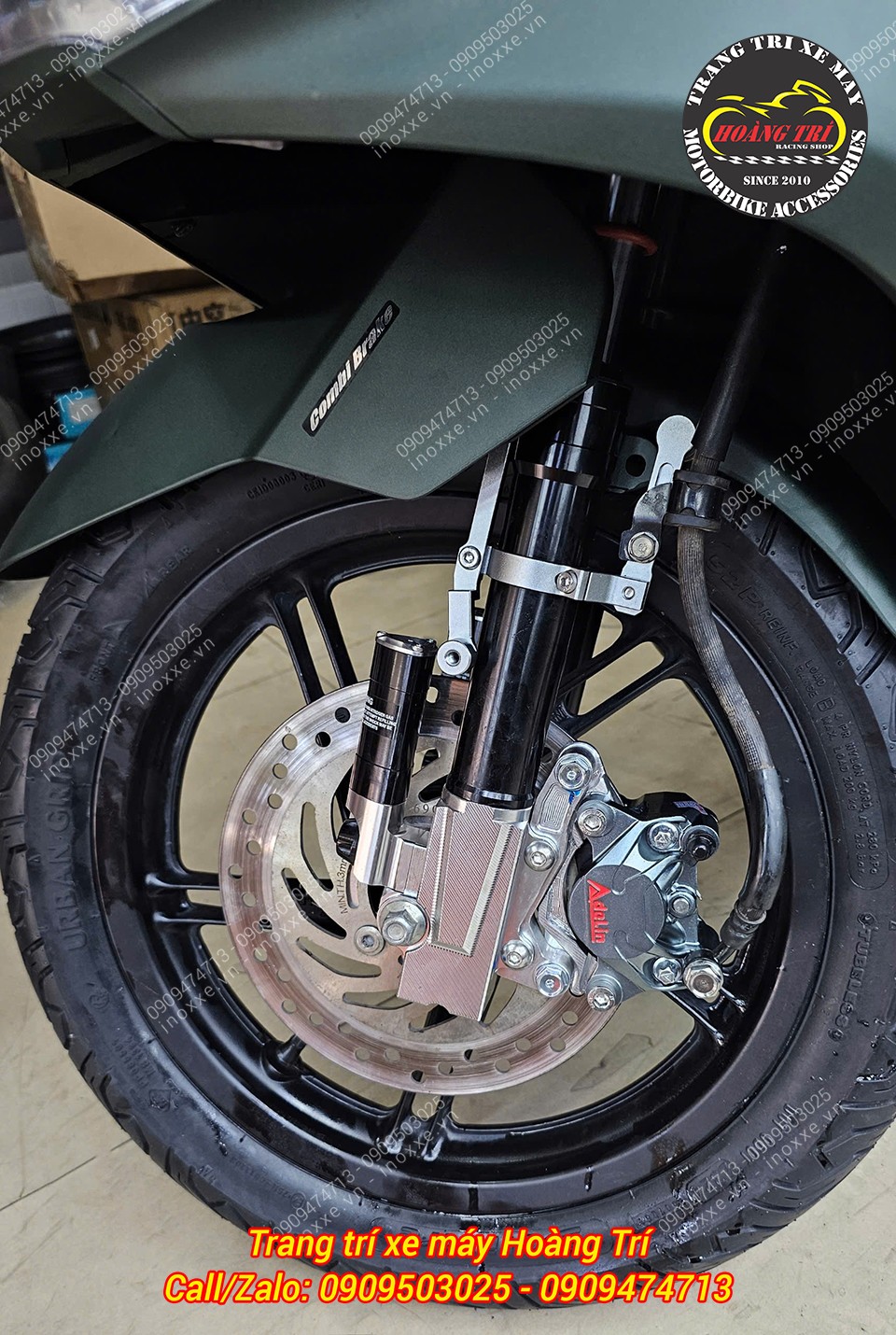 Phuộc trước KingHam nhôm CNC độ cho xe PCX