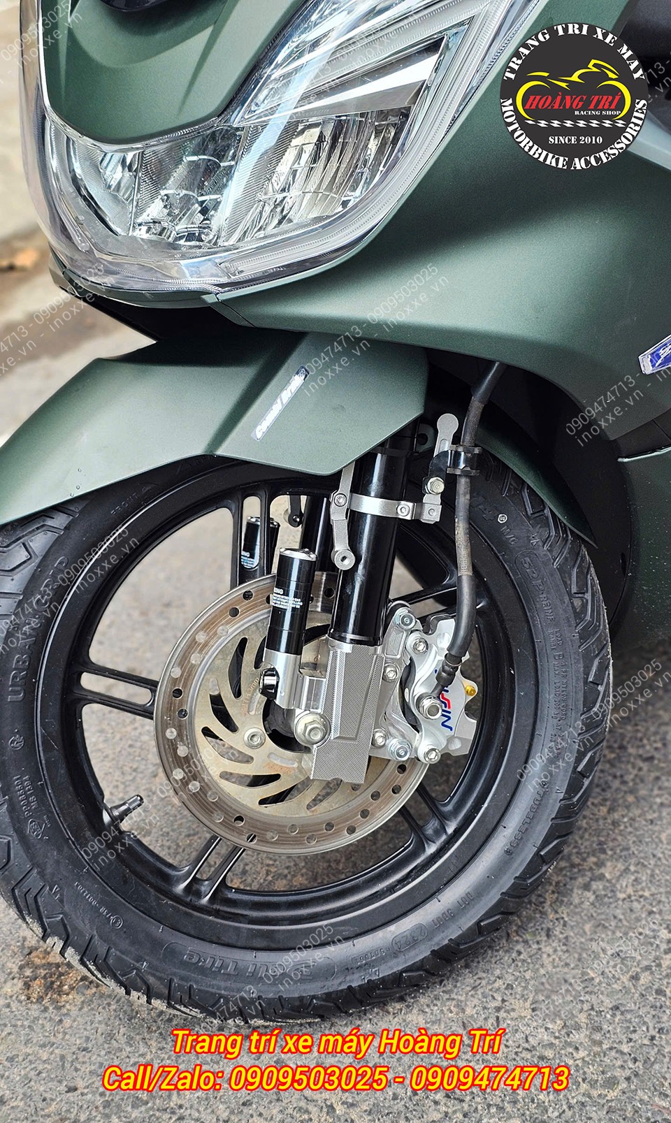 Phuộc trước KingHam nhôm CNC độ cho xe PCX
