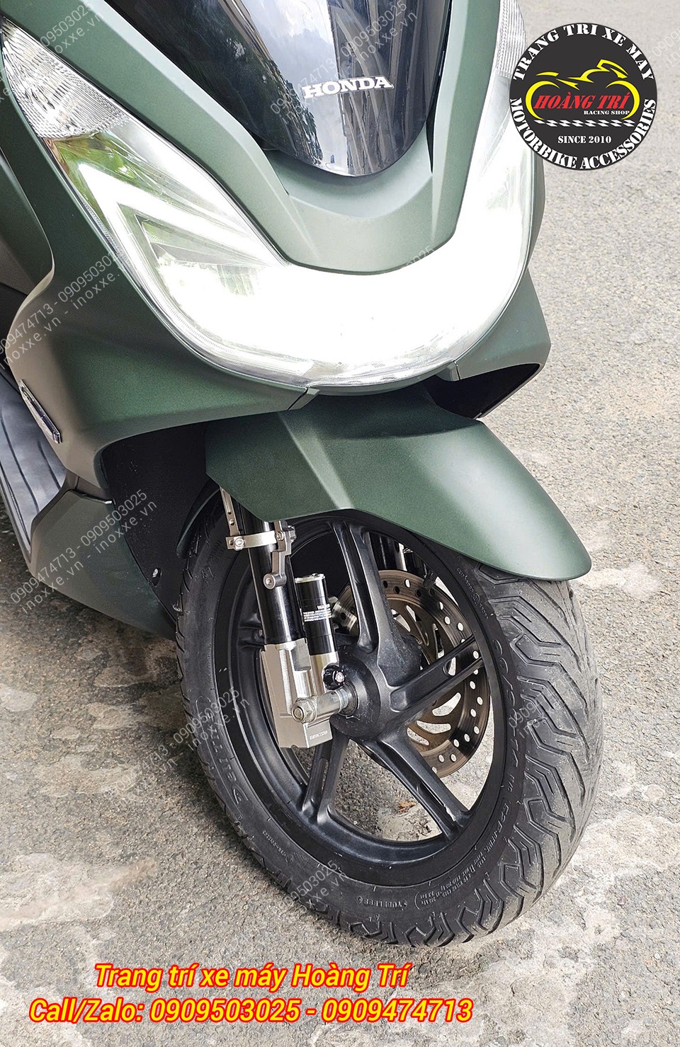 Phuộc trước KingHam nhôm CNC độ cho xe PCX