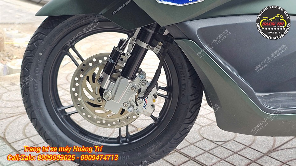 Phuộc trước KingHam nhôm CNC độ cho xe PCX