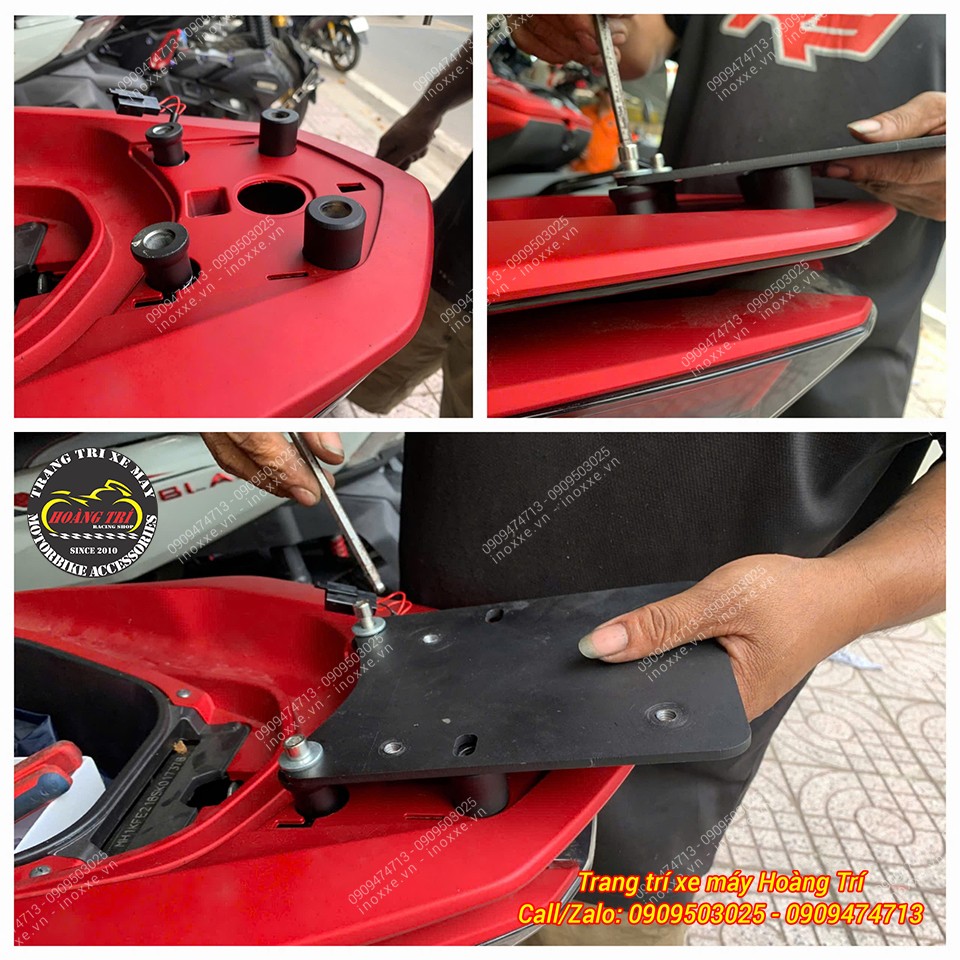 Thùng sau (Rear box) tựa lưng PCX 160 kiểu Indonesia