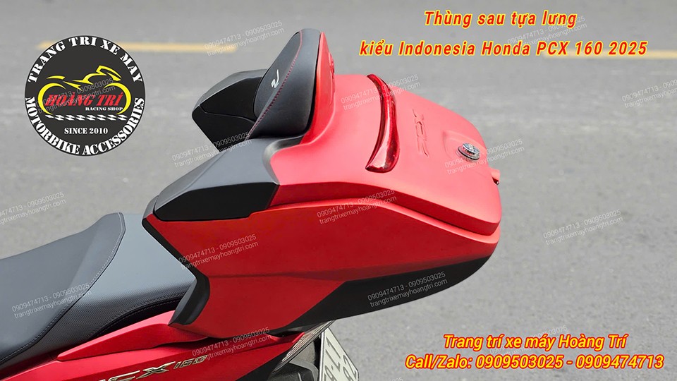 Thùng sau (Rear box) tựa lưng PCX 160 kiểu Indonesia