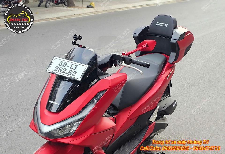 Thùng sau (Rear box) tựa lưng PCX 160 kiểu Indonesia