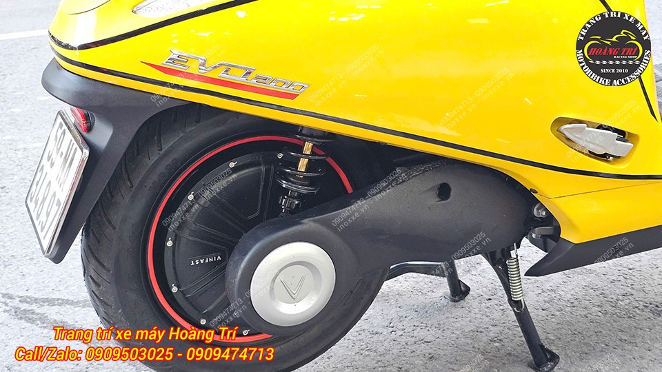 Phuộc Racing Boy cho xe máy điện EVO 200 Series S lò xo đen ti vàng