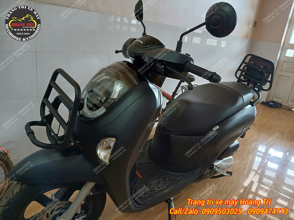 Trọn bộ baga trước sau Vespa độ cho xe Scoopy