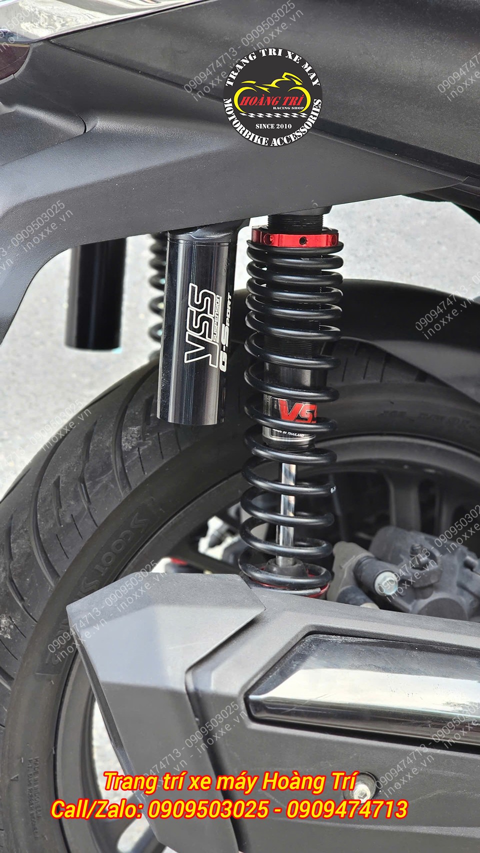 Phuộc bình dầu dài YSS G-Sport cho xe SH VN 125/150/160