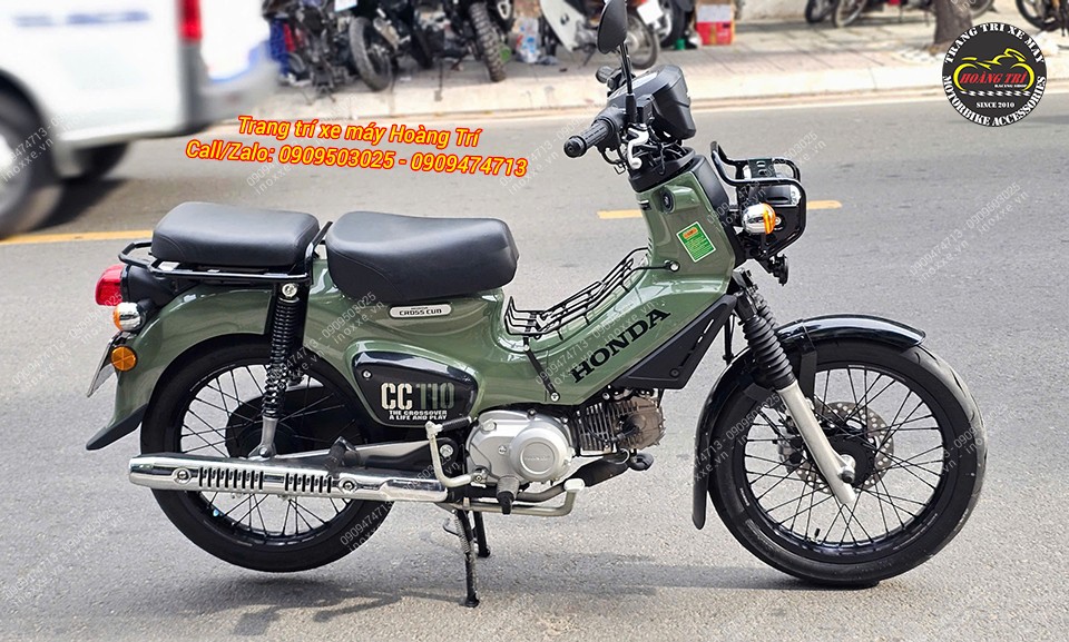 Độ bánh căm cho xe Honda Cross Cub 110