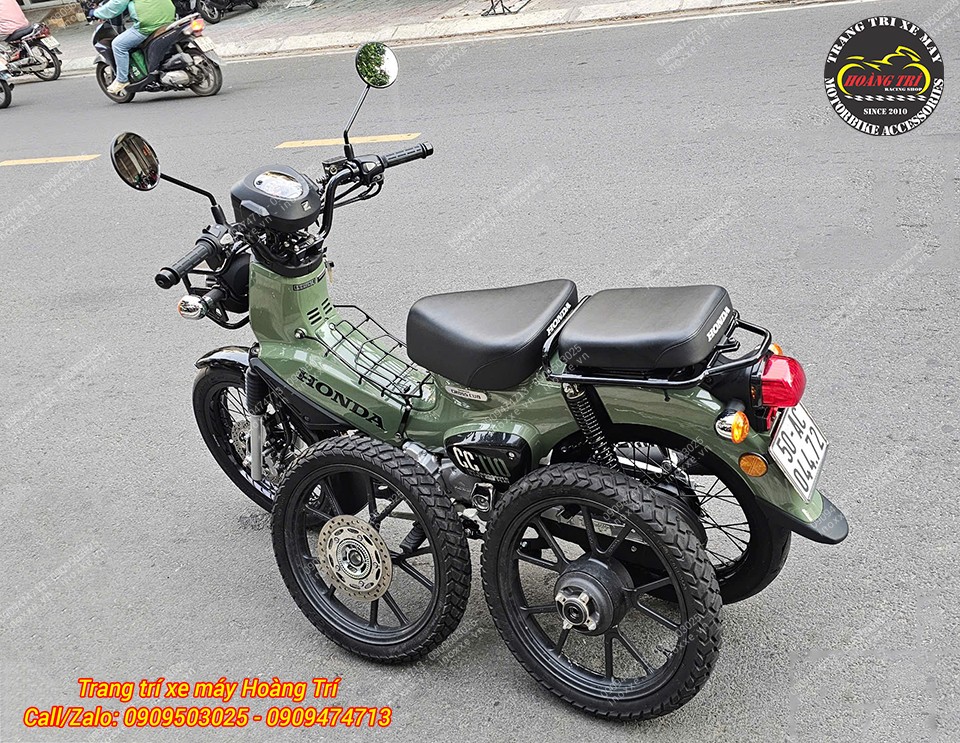 Độ bánh căm cho xe Honda Cross Cub 110