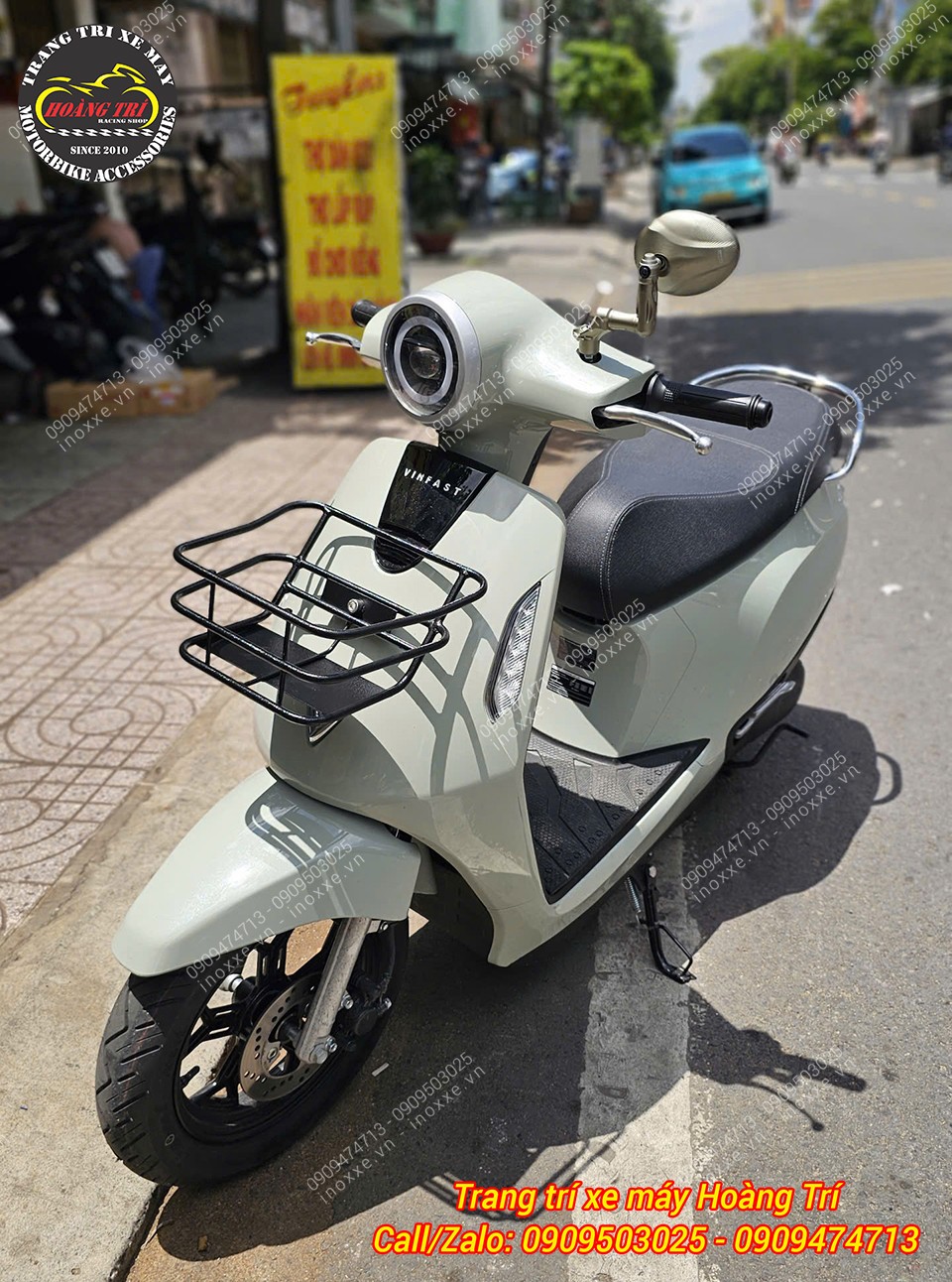 Rổ trước mặt nạ xe máy điện Vinfast EVO
