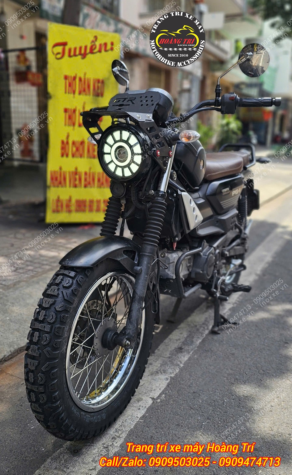Độ vỏ không ruột cho xe Yamaha PG-1