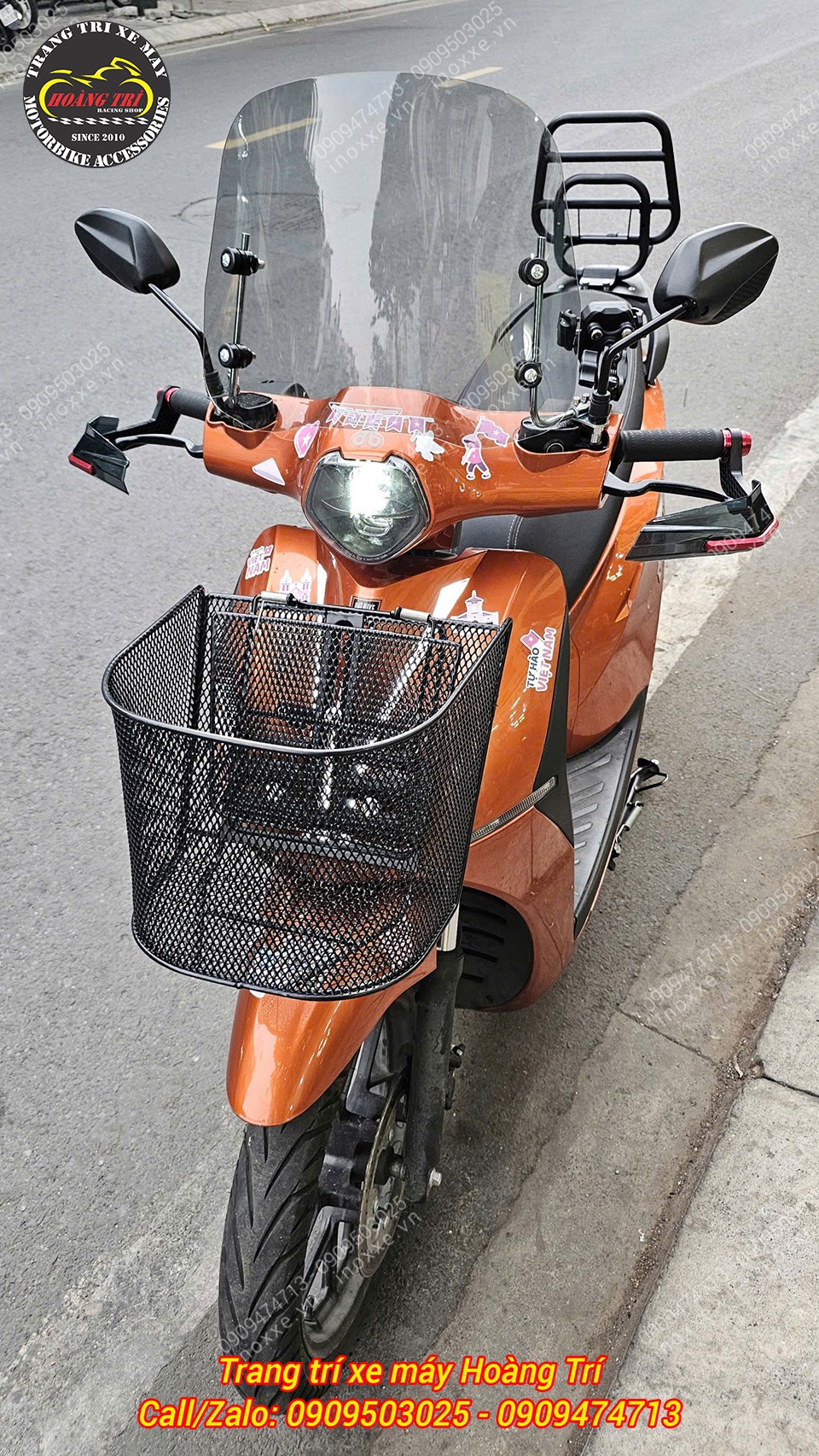 Rổ trước mặt nạ Datbike Quantum