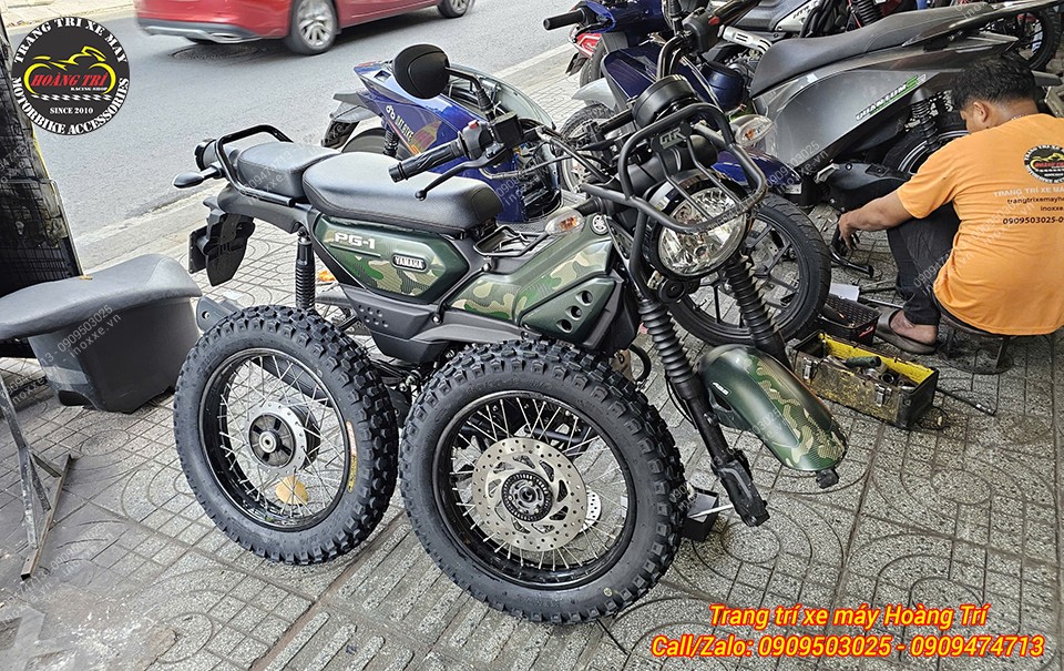 Độ vỏ không ruột cho xe Yamaha PG-1
