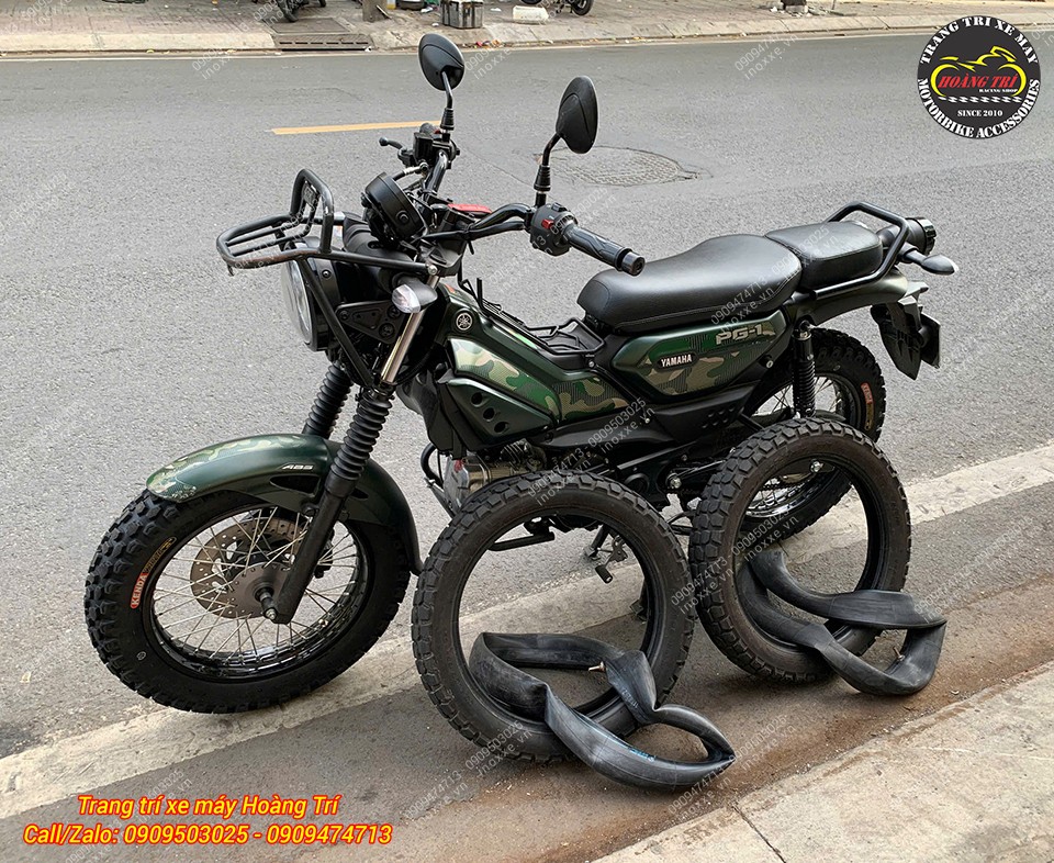 Độ vỏ không ruột cho xe Yamaha PG-1
