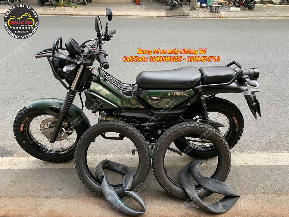 Độ vỏ không ruột cho xe Yamaha PG-1