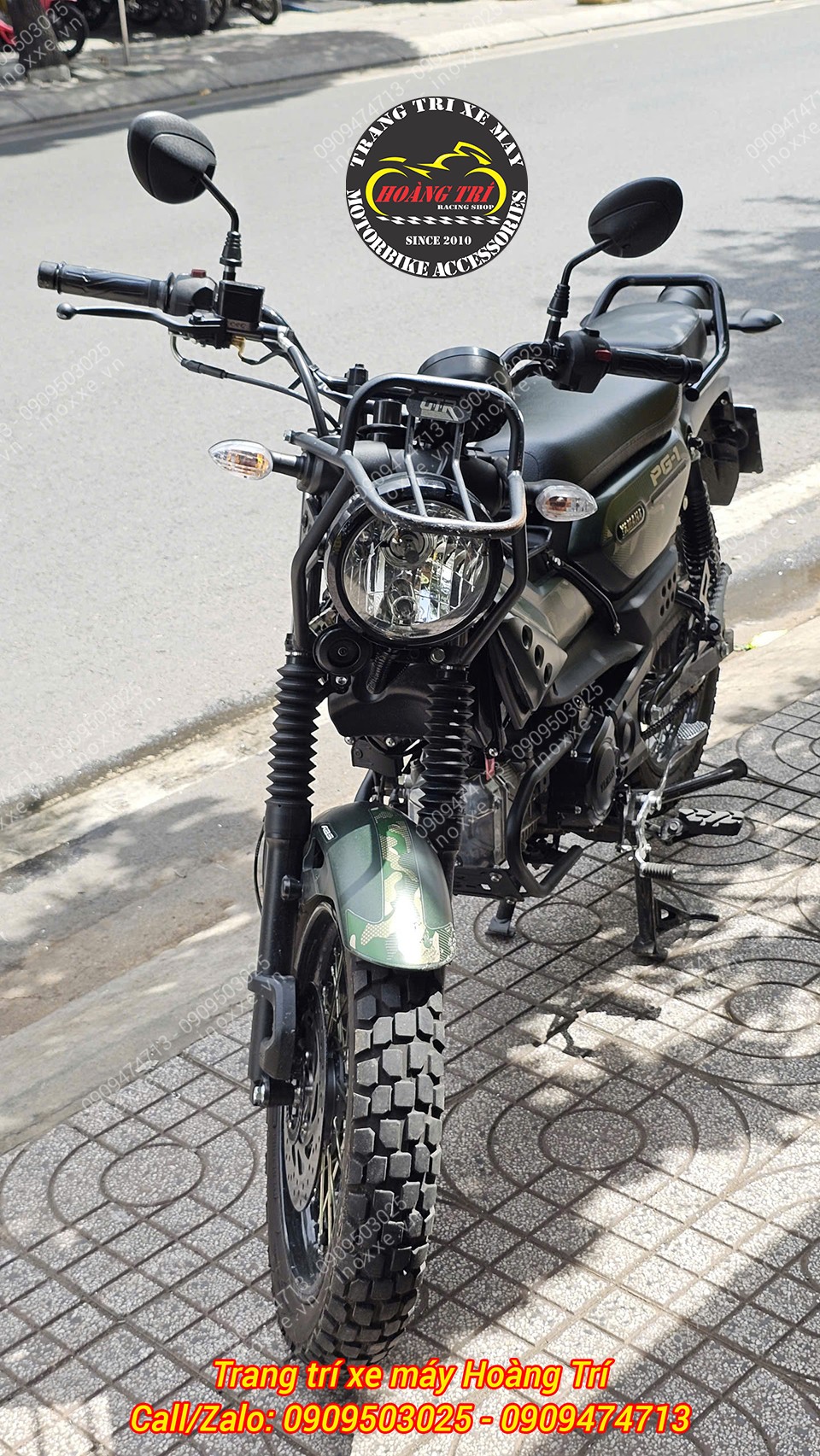 Độ vỏ không ruột cho xe Yamaha PG-1