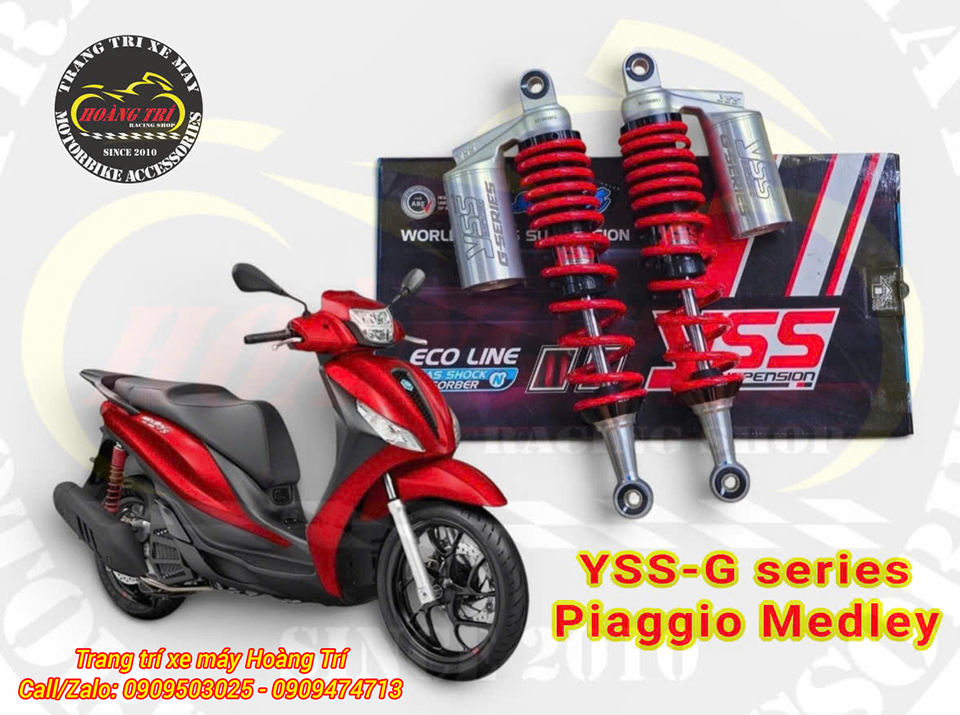 Phuộc bình dầu YSS G-Series cho xe Medley chính hãng Thái Lan.