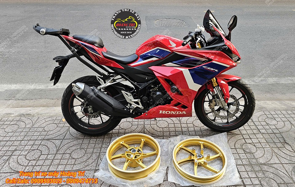 Mâm 6 cây OZ-X1R độ cho xe CBR150R