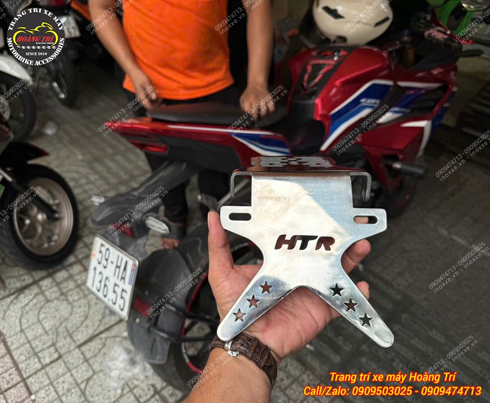 Pát biển số HTR cho xe Honda CB/CBR