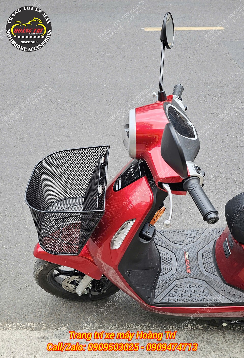 Rổ trước mặt nạ xe máy điện Vinfast EVO