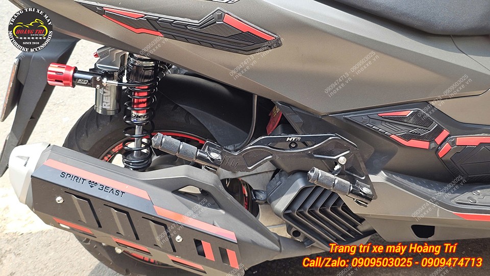 Gác chân phụ HTR nhôm cnc cho xe PCX/ADV