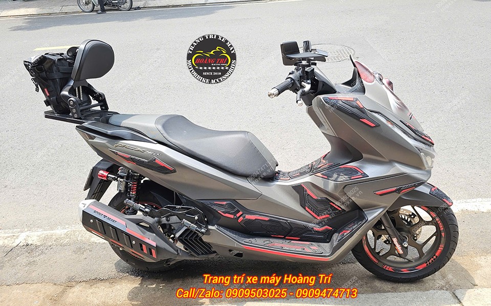 Gác chân phụ HTR nhôm cnc cho xe PCX/ADV