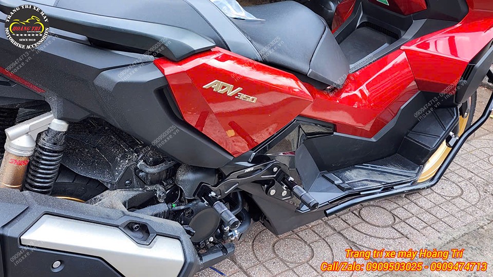 Gác chân phụ HTR nhôm cnc cho xe PCX/ADV