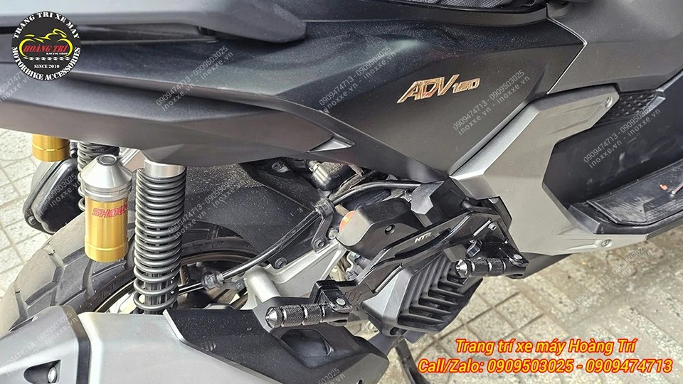Gác chân phụ HTR nhôm cnc cho xe PCX/ADV