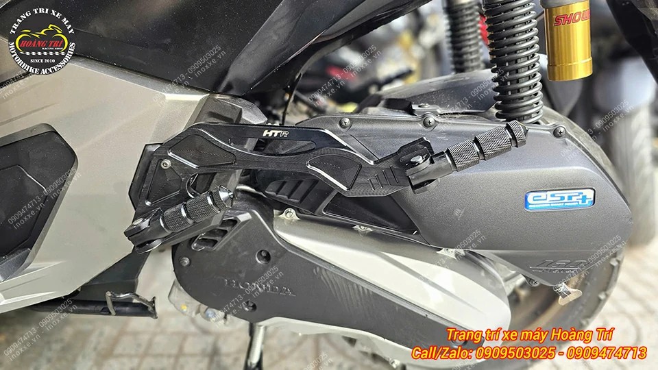 Gác chân phụ HTR nhôm cnc cho xe PCX/ADV