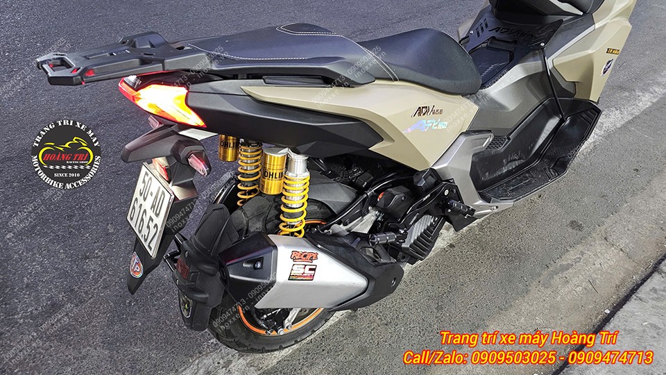 Gác chân phụ HTR nhôm cnc cho xe PCX/ADV