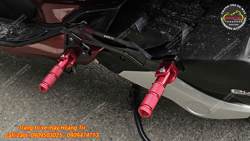 Gác chân phụ HTR nhôm cnc cho xe PCX/ADV