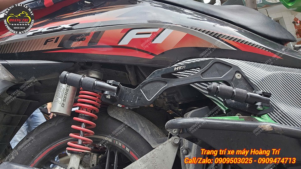 Gác chân phụ HTR nhôm cnc cho xe PCX/ADV