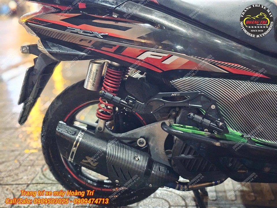 Gác chân phụ HTR nhôm cnc cho xe PCX/ADV
