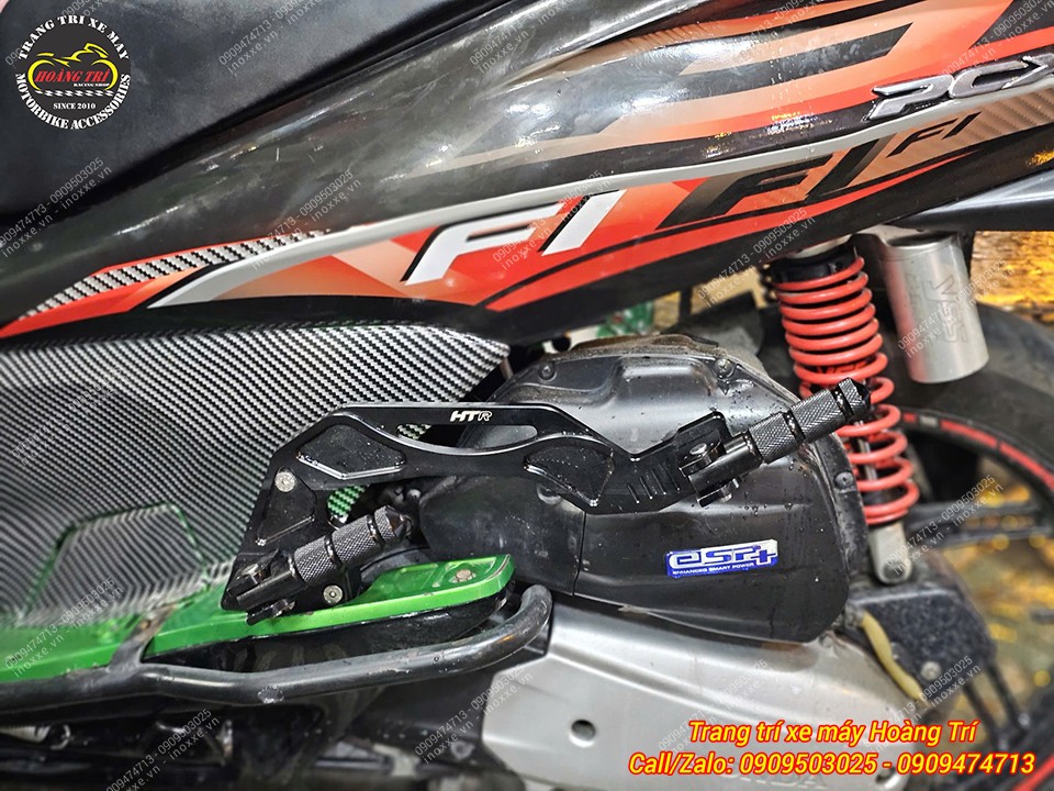 Gác chân phụ HTR nhôm cnc cho xe PCX/ADV