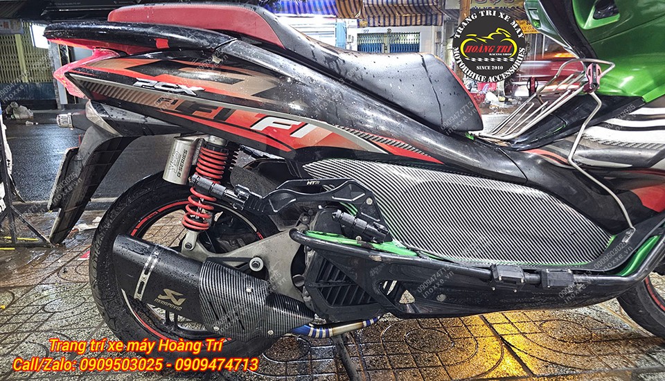 Gác chân phụ HTR nhôm cnc cho xe PCX/ADV