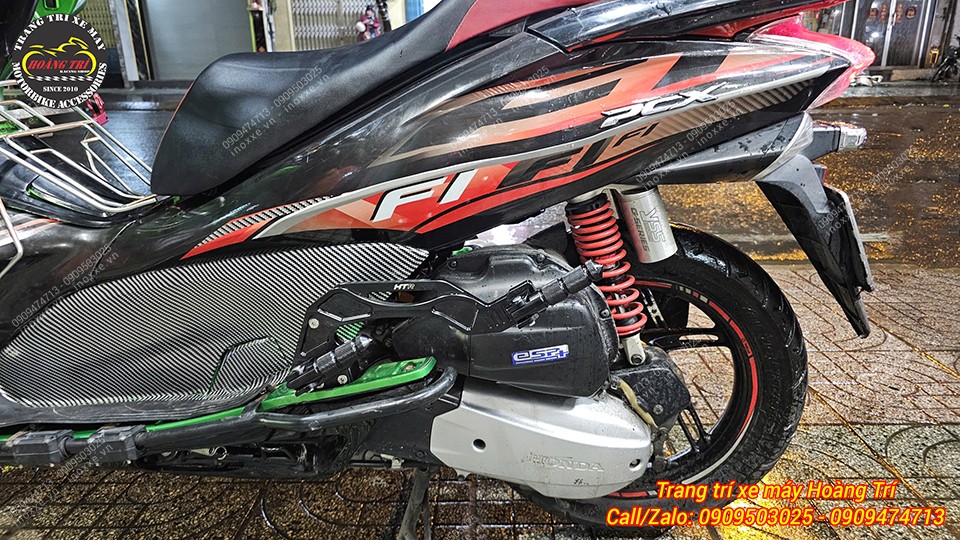 Gác chân phụ HTR nhôm cnc cho xe PCX/ADV