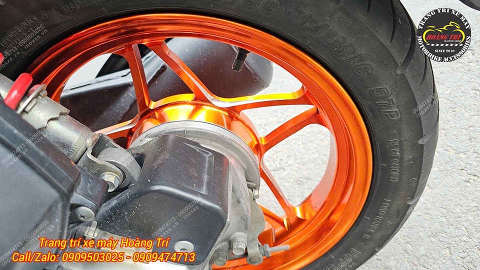 Mâm 5 cây X1R cho xe SH Mode đúc nhôm CNC kiểu ngôi sao