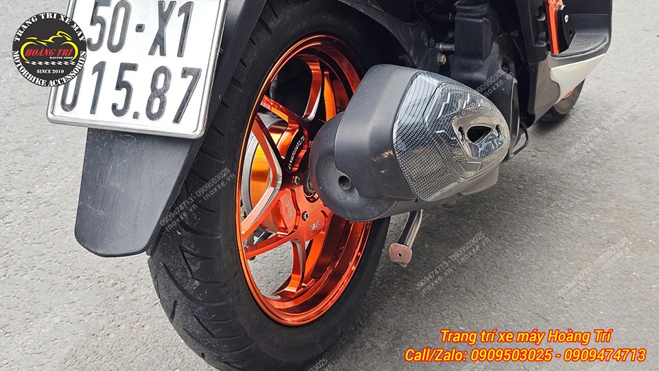 Mâm 5 cây X1R cho xe SH Mode đúc nhôm CNC kiểu ngôi sao
