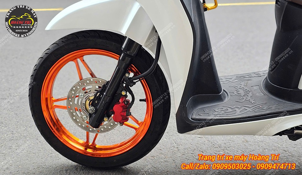 Mâm 5 cây X1R cho xe SH Mode đúc nhôm CNC kiểu ngôi sao