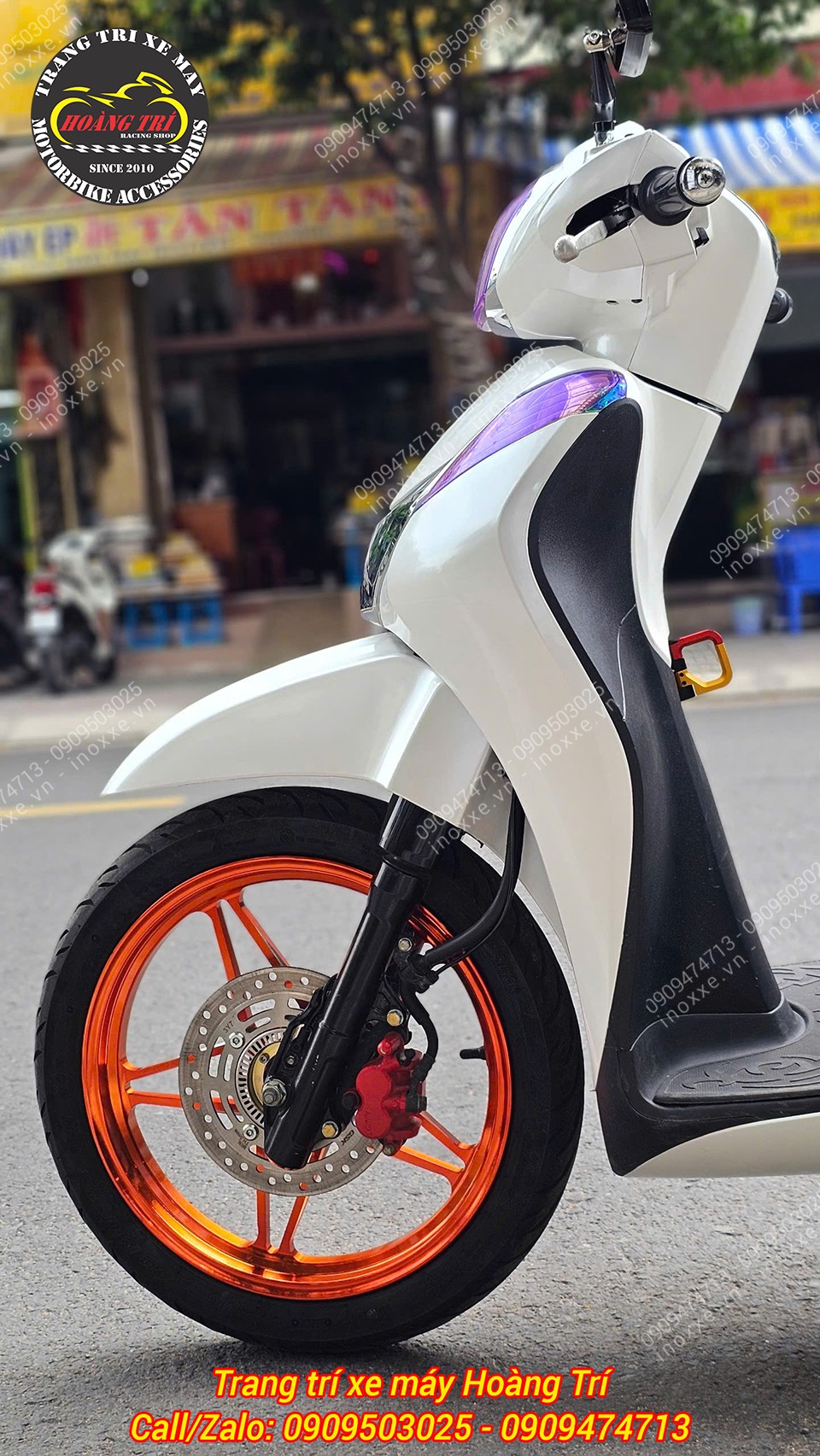 Mâm 5 cây X1R cho xe SH Mode đúc nhôm CNC kiểu ngôi sao