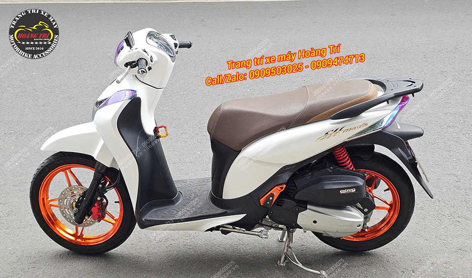 Mâm 5 cây X1R cho xe SH Mode đúc nhôm CNC kiểu ngôi sao