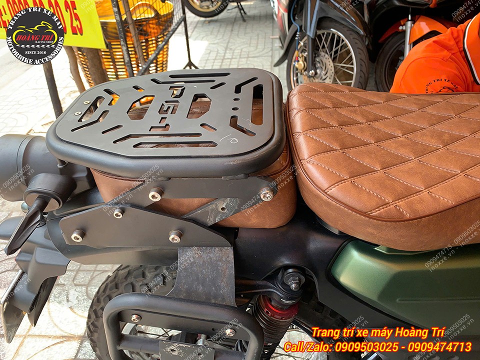 Độ yên xe PG-1, bọc da mới thay mút đệm Kymdan