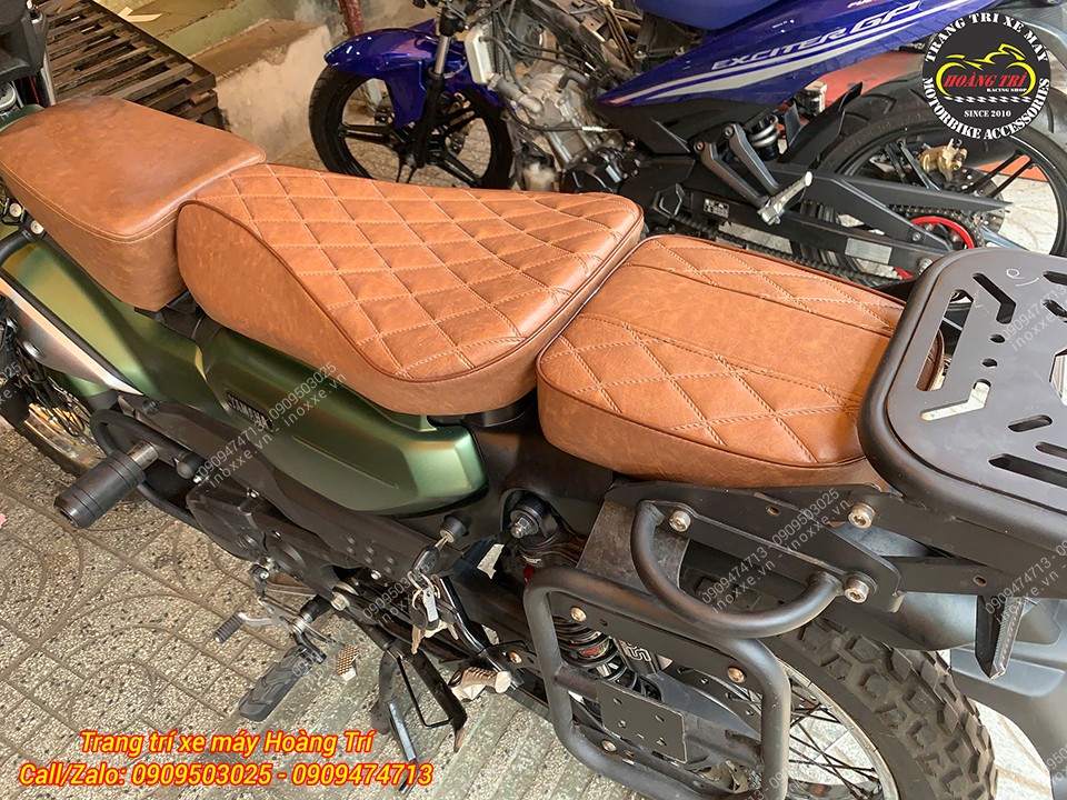 Độ yên xe PG-1, bọc da mới thay mút đệm Kymdan