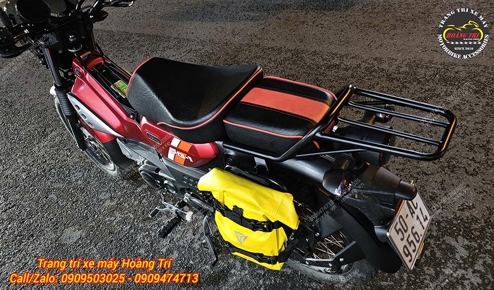 Độ yên xe PG-1, bọc da mới thay mút đệm Kymdan