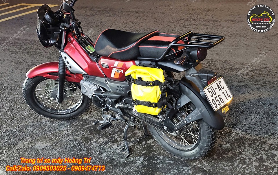 Độ yên xe PG-1, bọc da mới thay mút đệm Kymdan