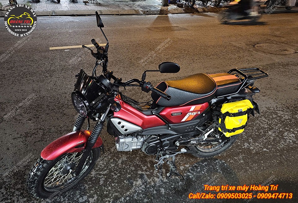 Độ yên xe PG-1, bọc da mới thay mút đệm Kymdan