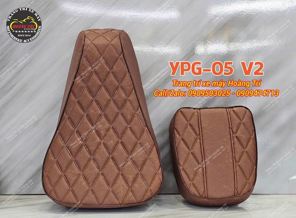Độ yên xe PG-1, bọc da mới thay mút đệm Kymdan
